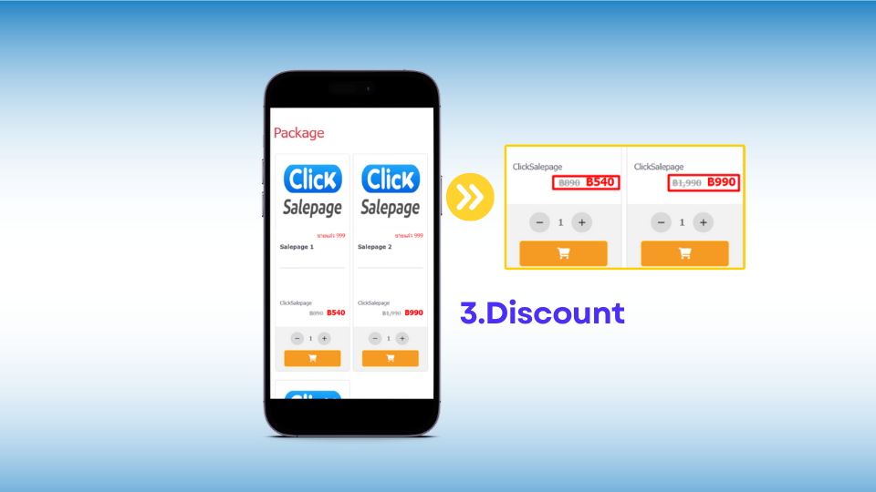 ฟีเจอร์บนระบบ ClickSalepage