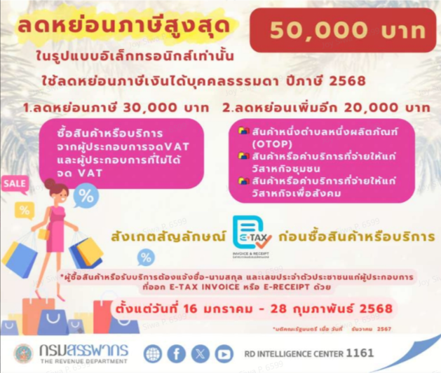 ลดหย่อนภาษีTikTok