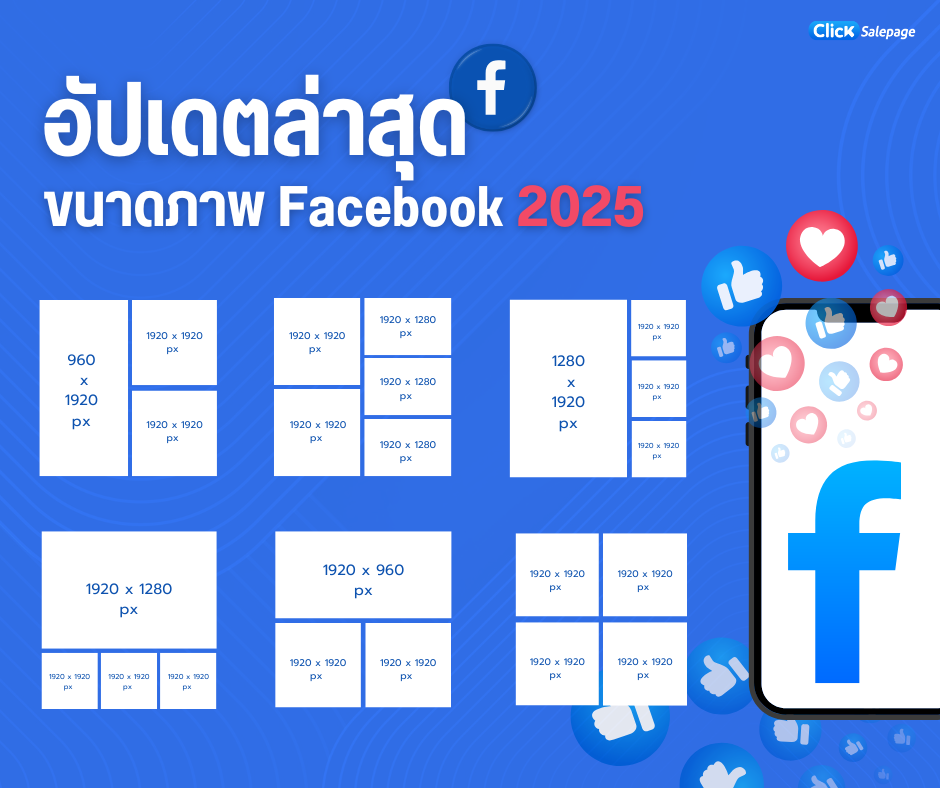 อัปเดตขนาดภาพ Facebook 2025
